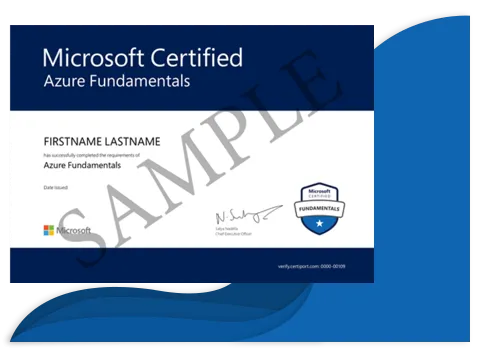 Microsoft Certified Fundamentals Certificate Sample